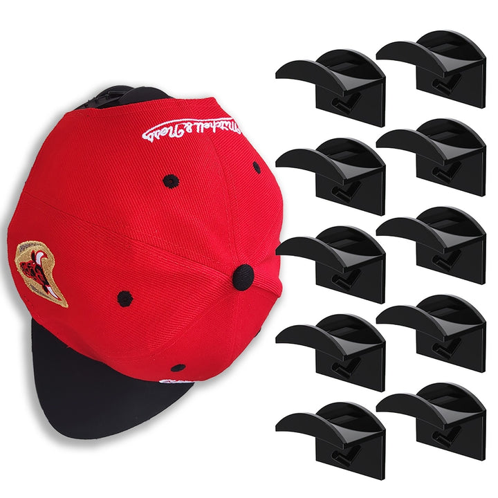 10 Ganchos Organizadores Gorras Pared